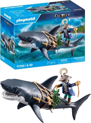 Picture of Playmobil Giant Shark with Pirate