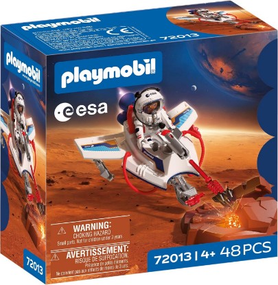 Picture of Playmobil Space ESA | Space Glider | Astronaut Flying Vehicle with Shooting Function and Grabber arm, Space Exploration Play, Toy Set | for Children Aged 4 and up | 72013
