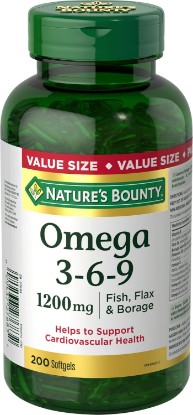 Picture of Nature's Bounty Omega-3-6-9 1200mg 200 count