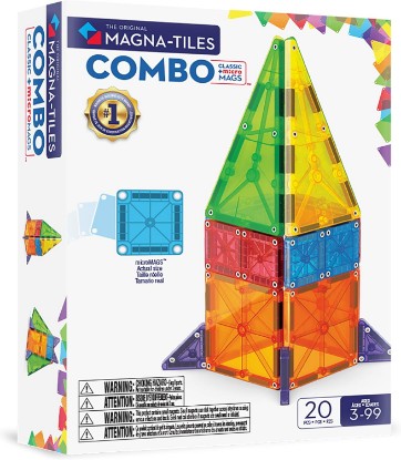 Picture of MAGNA-TILES Combo 20-Piece Magnetic Construction Set, The Original Magnetic Building Brand