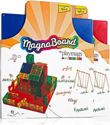 Picture of Playmags Building Board - Magnetic Starting Building Plate or Other Magnetic Tiles - Great Add on to Any Magnetic Tile Toy (1 Pack - Colors May Vary)