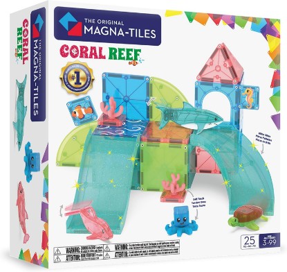 Picture of MAGNA-TILES Coral Reef 25-Piece Magnetic Construction Set, The Original Magnetic Building Brand