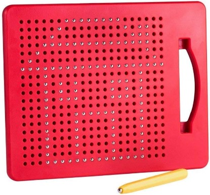 Picture of Playmags Magnetic Drawing Board, Travel Toys for Kids & Toddlers, Magnet Beads w/Drawing Stylus, 8.5" x 7" Travel Size Road Trip Activities for Boys & Girls Ages 4-8