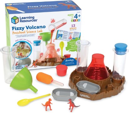 Picture of Learning Resources Fizzy Volcano Preschool Science Lab | Preschool Science Kits, Experiments for Kids, STEM Toys, Classroom Must Haves, 13 Pieces, Ages 4+