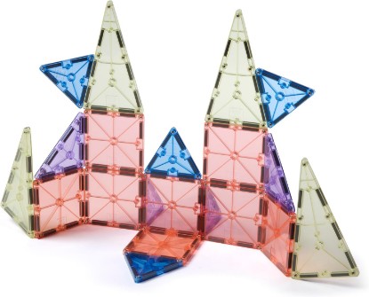 Picture of MAGNA-TILES Color Shop Pastel 20-Piece Magnetic Construction Set, The Original Magnetic Building Brand