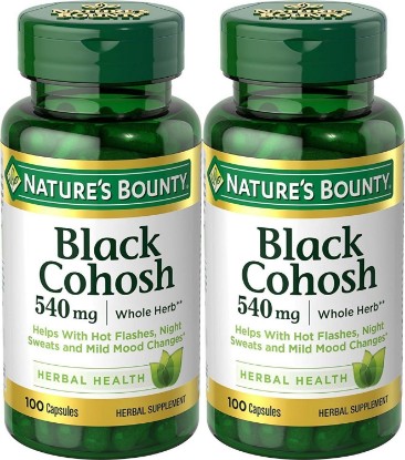 Picture of Nature's Bounty Natural Whole Herb Black Cohosh 540mg, 100 Capsules (Pack of 2)
