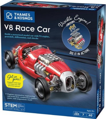 Picture of T&K Signature - V8 Race Car | Engineering Set | Build a Model Car From the Inside Out | STEM Science Learning & Education | Ages 10+