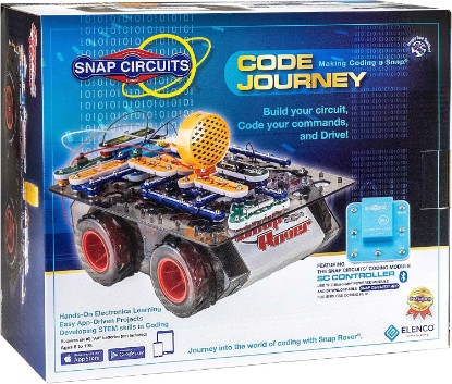 Picture of Snap Circuits Code Journey, Build Your Circuit, Code Your Commands, and Drive, Bluetooth Controlled, STEM Building Toy for Ages 8 to 108