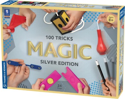 Picture of Thames & Kosmos Magic: Silver Edition | 100 Magic Tricks Kit with 24 Props | 72-Page Full-Color Manual & 26 Tutorial Videos | FISM-Recognized | Ages 8+