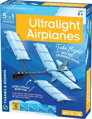 Picture of Thames & Kosmos Ultralight Airplanes STEM Experiment Kit | Build 5 Gliders | Learn How Airplanes Work | for Ages 8+ | Design Your Own Glider | Learn Physics and Aerodynamics