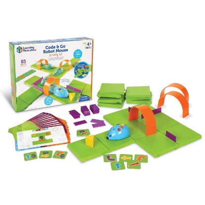 Picture of Learning Resources Code & Go Robot Mouse Activity Set | Screen‑Free Coding Robot Toy, Early Programming for Kids, STEM Robotics Kit, Ages 4+