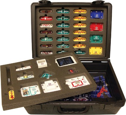 Picture of Snap Circuits Extreme SC-750R Electronics Exploration Kit + Student Training Program with Student Study Guide | Perfect for STEM Curriculum