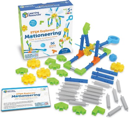 Picture of Learning Resources STEM Explorers Motioneering - 56 Pieces, Ages 5+STEM Toys for Kids, Brain Teaser Toys and Games, Kindergarten Games