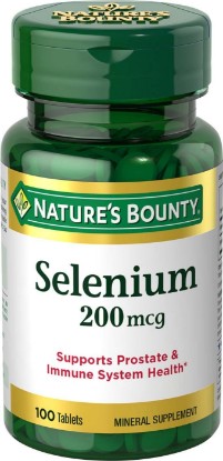 Picture of Nature's Bounty Selenium 200 mcg Natural High Selenium Yeast, 100 Tablets (Pack of 3)