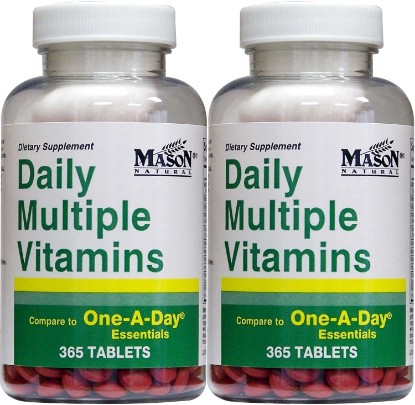 Picture of Daily Multiple Vitamins Compare to One A Day Essentials Multivitamin Multimineral Supplement 365 Tablets per Bottle Pack of 2 Total 730 Tablets