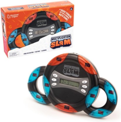 Picture of Educational Insights Multiplication Slam - 3rd Grade Math Games for Kids 8-12, Multiplication Learning Games for Kids, Handheld Electronic Math Game, Self-Teaching Elementary STEM Tools | Portable Handheld Electronic Memory Game, Car Travel Kids Games for Boys and Girls, Electronic Brain Game, Mind Fidget Gamer