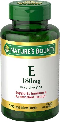Picture of Nature's Bounty Vitamin E Pills and Supplement Softgels, 120 Count | Supports Antioxidant Health, 400iu