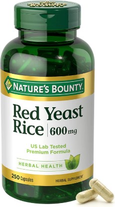 Picture of Nature's Bounty Red Yeast Rice, Herbal Supplement, 600mg, 250 Capsules