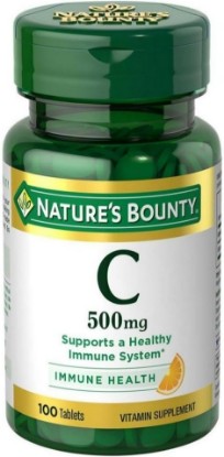 Picture of Nature's Bounty Vitamin C 500 mg Tablets 100 ea (Pack of 6)