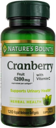 Picture of Nature's Bounty Cranberry Softgels Plus Vitamin C, 120 Count
