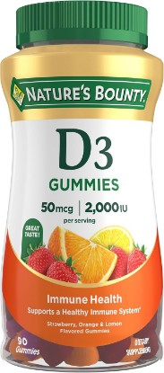 Picture of Nature's Bounty Vitamin D3 Gummies 50mcg, 90ct