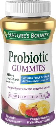Picture of Natures Bounty Probiotic 4 Billion Gummies, 60 Count