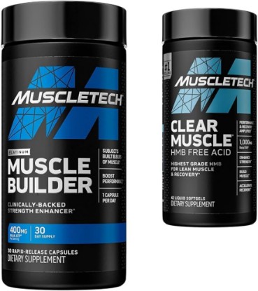 Picture of MuscleTech Muscle Builder with Peak ATP and Clear Muscle with HMB, Muscle Building Supplements for Men & Women, 30 + 42 Count