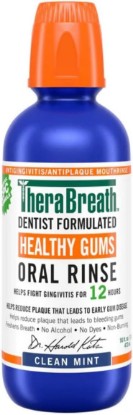 Picture of TheraBreath Healthy Gums Clean Mint Oral Rinse, 16 Ounce