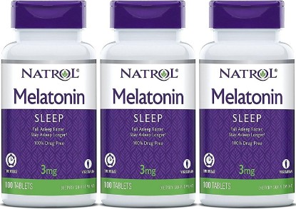 Picture of Natrol Melatonin Timed Release Tablets, 100 Count (Pack of 3)