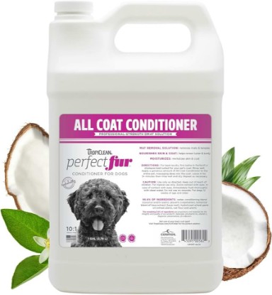 Picture of TropiClean PerfectFur Dog Conditioner for All Coats, 1 Gallon | For All Coat Types | 10:1 Professional Groomer Concentrate | Made in USA