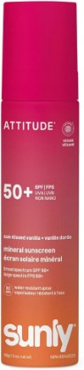 Picture of Attitude Vanille Dore Spray Face & Body Mineral Sunscreen SPF 50, 85 GR EWG Verified