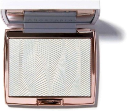 Picture of Anastasia Beverly Hills Iced Out Highlighter White Gold Shimmer Powder | Ultra-Reflective Wet-Look Shine, Weightless Pressed Powder Hybrid, Smooth Second-Skin Texture, Universal Color Payoff.