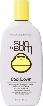Picture of Sun Bum Cool Down Aloe Vera Lotion - 8 oz | Vegan After Sun Care with Cocoa Butter to Soothe and Hydrate Sunburn with Vitamin E