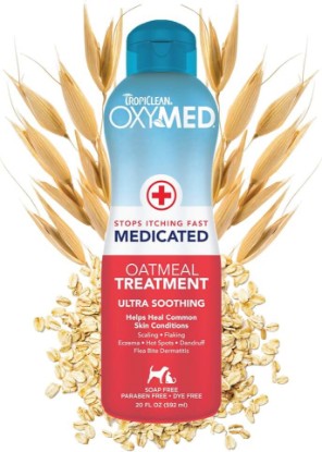 Picture of TropiClean Oxymed Medicated Cat & Dog Conditioner for Itchy Skin, 20oz