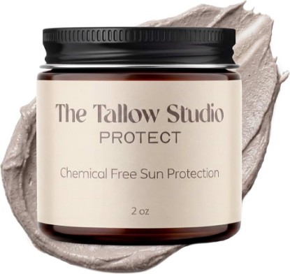 Picture of Mineral Sunscreen for Sensitive Skin | Organic Lavender Scent – SPF 30 | Chemical-Free Sun Protection with Grass-Fed Tallow + Non-Nano Zinc Oxide | Non-Greasy, Natural SPF Balm for Face & Body (2oz)