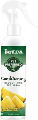 Picture of TropiClean Pet Preferred Pineapple Conditioning Deodorizing Spray for Dogs & Cats, 8 Fl Oz