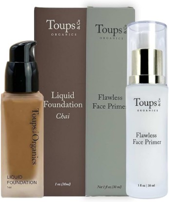 Picture of Toups & Co Liquid Foundation + Flawless Face Primer | Toups & Co Foundation + Primer Duo | Lightweight Coverage | Hydrating & Smooth Finish | Non-Comedogenic | Long-Lasting