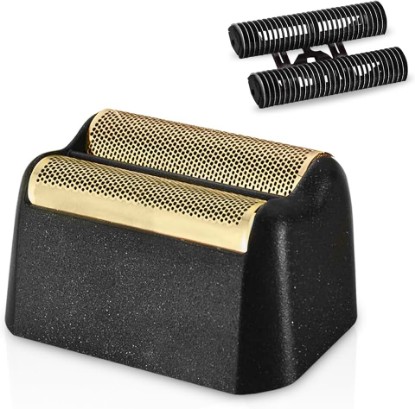 Picture of 1 Pack Professional 5-Star Series Finale Shaver Replacement Foil & Shaving Bar Assembly Compatible with Wahl Shaver Models 7031-100,7043-100 Ultra Close Shaving Replacement Cartridges, Gold (Black)