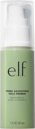 Picture of e.l.f. Tone Adjusting Face Primer, Makeup Primer For Neutralizing Uneven Skin Tones & Redness, Grips Makeup To Last, Vegan & Cruelty-free, Large