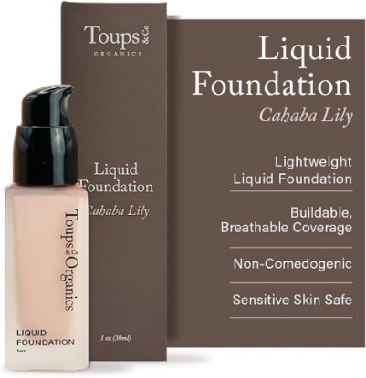 Picture of Toups & Co Liquid Foundation Cahaba Lily - Neutral | Lightweight & Breathable Buildable Coverage | Aloe Vera, Shea Butter & Herbal Extracts | Non-Comedogenic, Long-Lasting, Sensitive Skin Safe