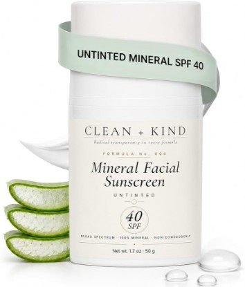 Picture of Tallow Sunscreen SPF 40 Mineral Face Moisturizer No White Cast | Mineral Face Sunscreen, Non-Nano Zinc Oxide, Untinted No White Cast, Natural Sunscreen, Fragrance-Free Sensitive Skin