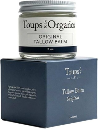 Picture of Toups & Co Tallow Balm – Original | Grass-Fed Tallow Balm for Face & Body | Deeply Nourishing Multi-Use Moisturizer for Dry, Sensitive Skin | With Lavender, Bergamot & Frankincense | 2 oz