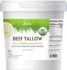 صورة 100% Pure Fully Rendered Grass Fed Grass Finished Beef Tallow- (4 lbs)