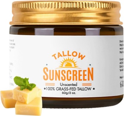 Picture of INSEEK Tallow Sunscreen SPF 50, Natural Grass-Fed Tallow Sunscreen for Face and Body, UVA/UVB Protection, Water Resistant, Moisturize Skin, Lightweight Non Greasy Formula, No White Cast