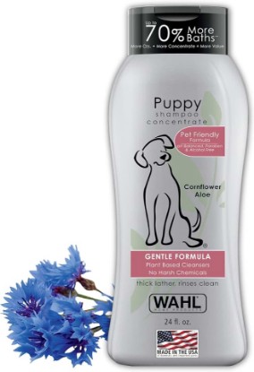 Picture of Wahl USA Gentle Puppy Shampoo for Pets – Cornflower Scent for Grooming Dirty Dogs - 24 Oz - Model 820002A