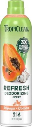 Picture of TropiClean Dog Perfume Spray, 3X Longer-Lasting Papaya Scent, 10oz | deodorizer perfume