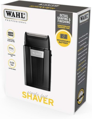 Picture of Wahl Super Close Men's Electric Shaver, Black, Rechargeable (Lithium-Ion, 150 min), Corded Option, Comfortable Grip, Lightweight Design, Classic Style