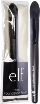 Picture of e.l.f. Pointed Foundation Brush, Tapered Brush Head For Concealing, Highlighting & Contouring, For Liquid, Cream & Powder, Made With Synthetic Bristles