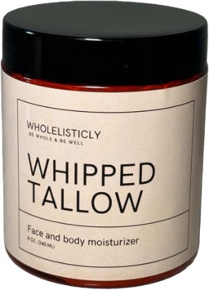 Picture of Grass-Fed Grass Finished Whipped Beef Tallow for Skin, 8oz - Unscented