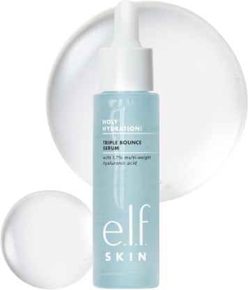 Picture of e.l.f. SKIN Holy Hydration! Triple Bounce Serum, 1.7% Hyaluronic Acid Serum For Plump, Bouncy Skin, Moisturizing & Hydrating, Vegan & Cruelty-Free